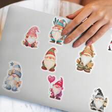 500 Cái/Cuộn Vườn Gnome Đồ Chơi Sáng Tạo Tự Làm Nhãn Dán Doodle, Phim Hoạt Hình Vẽ Tay Hình Dán Vui Nhộn Sổ Lưu Niệm Tay Tài Khoản Phong Bì Thẻ Trang Trí - Nhiều màu - Xem 4