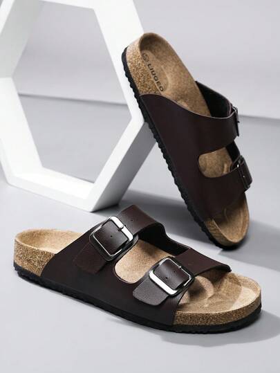 Zuecos de hombre con suela blanda de corcho y confortable plantilla, zapatillas deportivas de verano para caminar en la playa, zapatos unisex para parejas