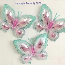 3pcs Butterfly Shaped Balloons,