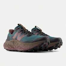 New Balance Fresh Foam X More Trail V3 - Dark Mushroom With New Spruce - View 3