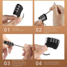 WEST BIKING 摩托车双边包防水 16L PU 皮革马鞍包带密码锁防盗自行车后座侧包 - 彩色 - 查看 9