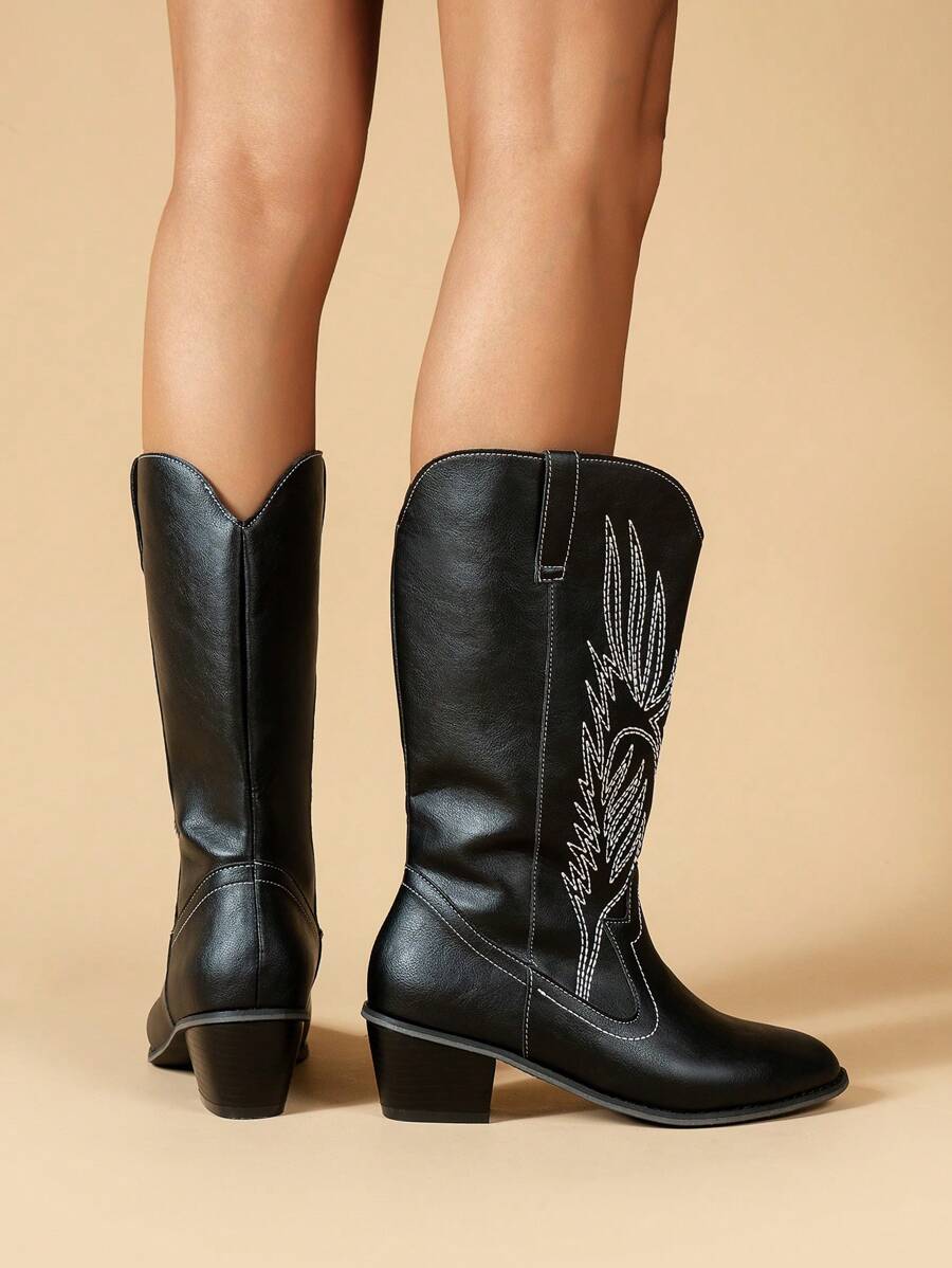 Women's Pointed Toe Mid Heel Slingback Mule Shoes Match With Dress