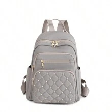 Ba lô thông thường dành cho nữ ngoài trời thời trang sức chứa lớnCổ điển, giản dị, di động, công việc bình thườngDành cho các cô gái tuổi teen Nữ sinh viên đại học, tân binh & nhân viên văn phòngĐại học, hoàn hảo cho văn phòng, hoàn hảo cho công việc - Màu Xám nhạt - Xem 1