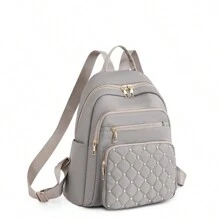 Ba lô thông thường dành cho nữ ngoài trời thời trang sức chứa lớnCổ điển, giản dị, di động, công việc bình thườngDành cho các cô gái tuổi teen Nữ sinh viên đại học, tân binh & nhân viên văn phòngĐại học, hoàn hảo cho văn phòng, hoàn hảo cho công việc - Màu Xám nhạt - Xem 2