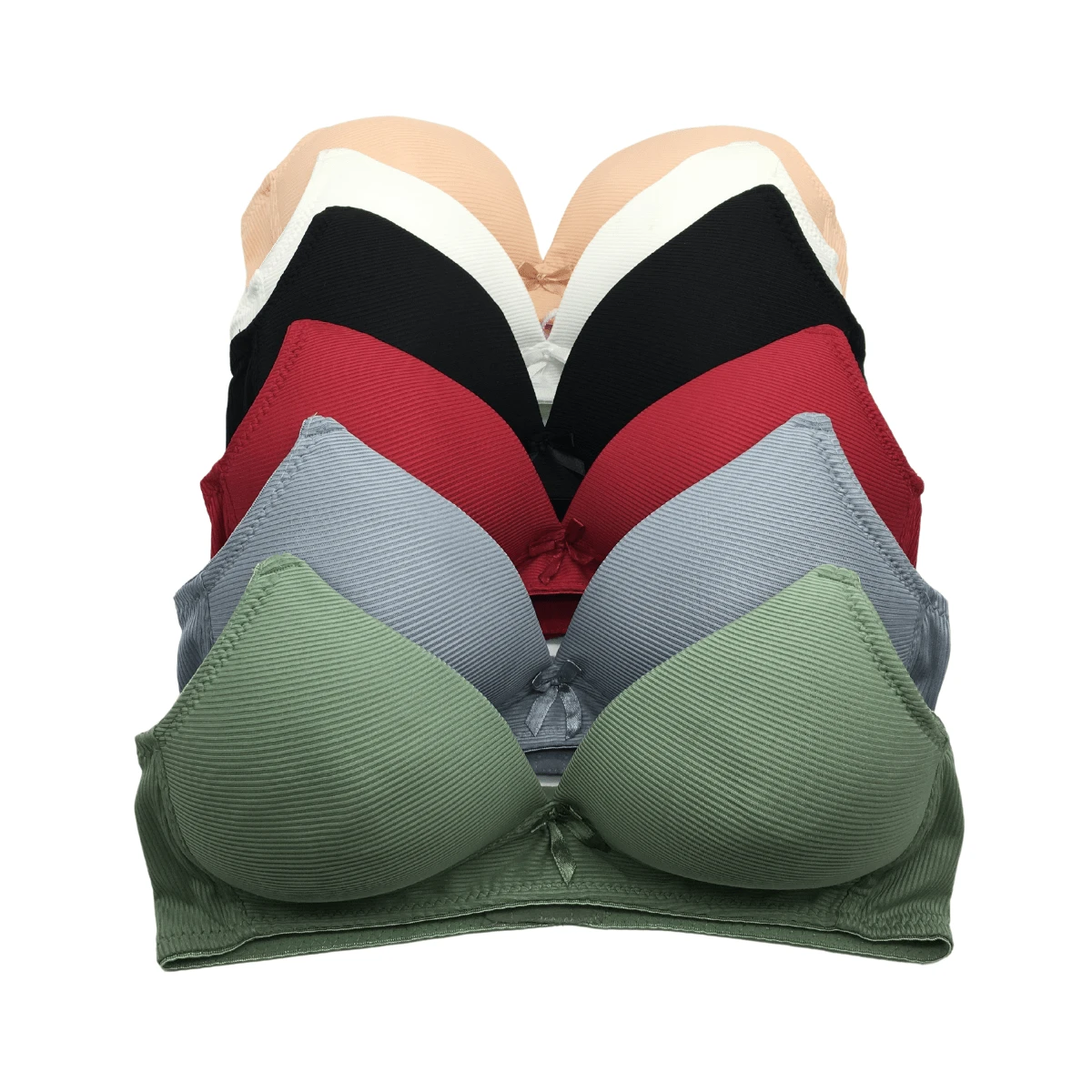 6 PIEZAS BRASIER SIN VARILLA COPA C - Multicolor - Ver 1