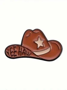 5pcs/Set Fashion Punk Personalized Creative Cowboy Style Animal Scenery Bull Head Hat Boots Metal Badge Brooch Enamel Pin, Clothing School Bag Accessories Suitable For Daily Holiday Banquet Wear - Multicolor - View 7