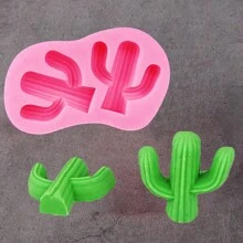 1pc Cactus Shaped Silicone Mold For DIY - Pink - View 1