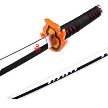 Kit 104cm Katana De Madera Slayer Estilo Varios Demon Espada Cosplay - Negro - Ver 5