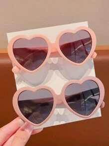 2/3/4pcs Kids Cute Heart-Shaped Fashion Glasses For Boys & Girls - Multicolor - View 12