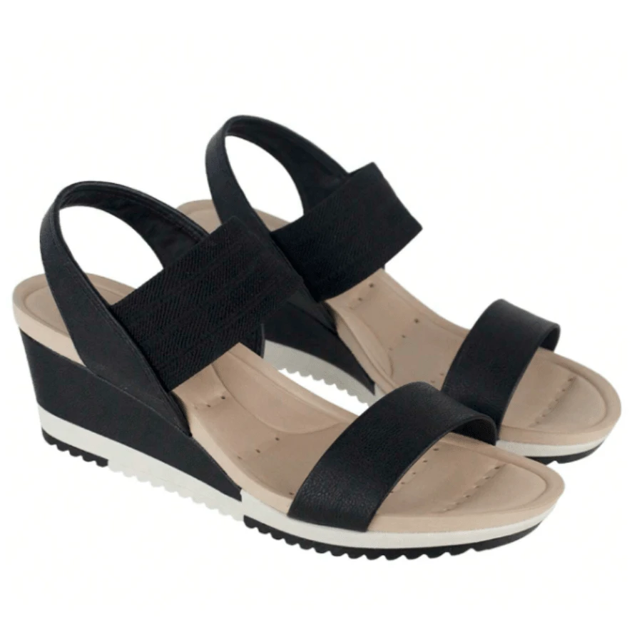 Women Heeled Sandals - 黑色 - 查看 1