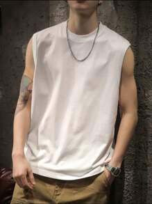 Masculino feminina Camisa Regatas Machão  Lisa UNISSEX  Sem Manga  100%Algodao Premium