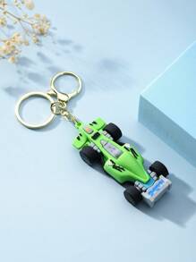 1pc Creative Cute Cartoon Formula Car Keychain, Backpack Pendant, Couple Gift, Casual Delicate Racing Pendant Gift Car Accessories Bag Charm School Goth Y2k Christmas - Multicolor - View 7