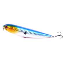 HENGJIA 1PC 11.5CM-21G Pencil Walk The Dog Hard Bait Popper Fishing Lure Bass Fresh Salt Water 6# Treble Hooks - Multicolor - View 3