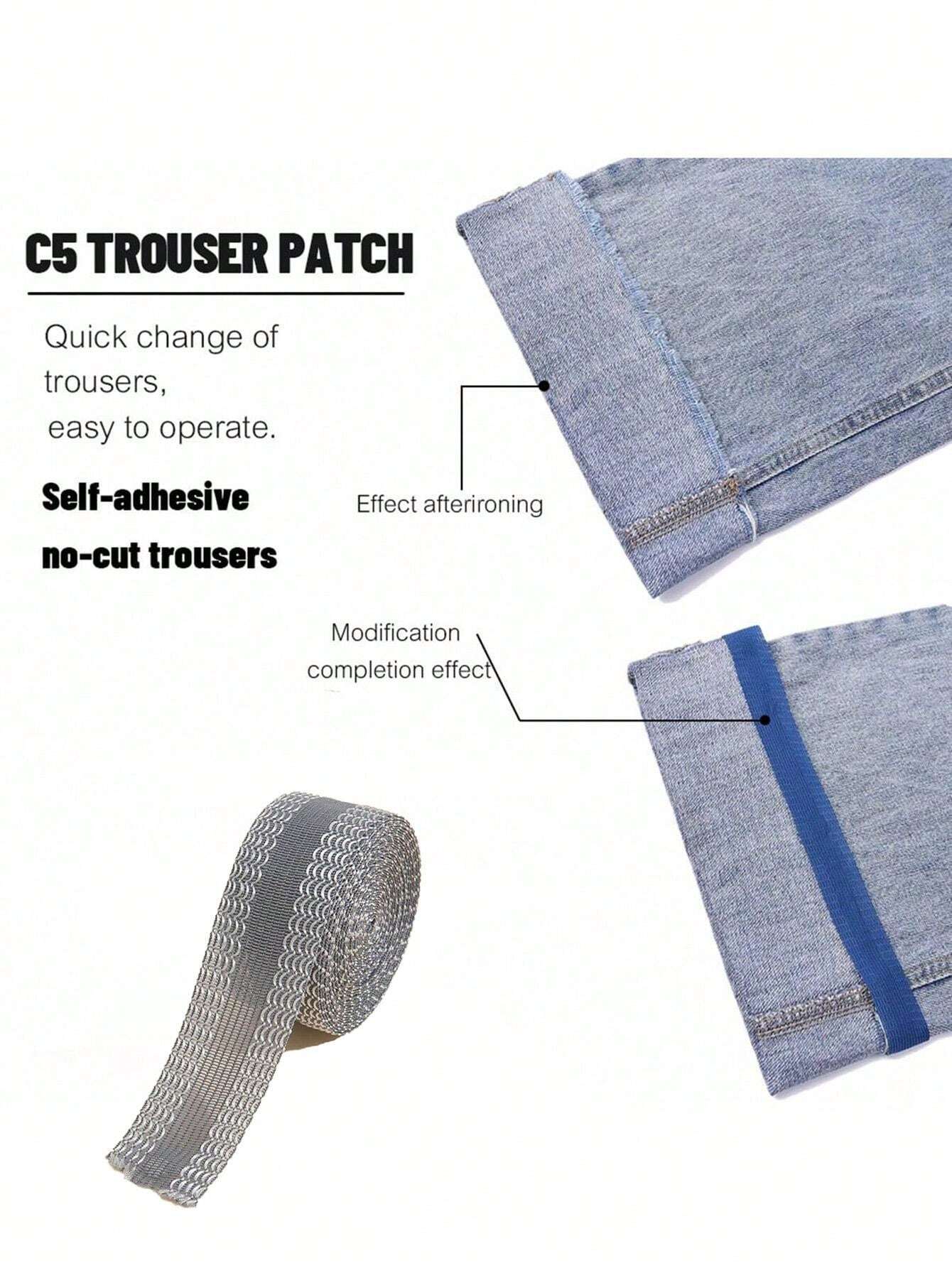 2 Rolls Trouser Stickers Hem Tape Sewing Fabrics Materials For Clothes