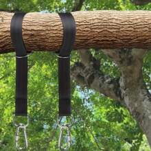 Tree Hanging Hammock Strap Set - Camping Hammock Straps - With Safety Lock Clips - Fits All Hammock Types - Outdoor Hanging Straps - Hammock Suspension Straps - 80 Inch Connecting Strap*2/hook*2 - View 3