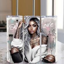 4pcs/Set UV Sexy Tattoo Girl DTF Transfer Sticker Libbey Glass Cups Diy Wrap Transfer Sticker For 20oz Glass Cup Waterproof Sticker Bottle Sticker Adhesive Sticker-High Quality - Multicolor - View 10