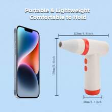 85,000 RPM Handheld Turbo Fan, Powerful Portable Camping USB Fan, Outdoor High Speed Turbo Fan - Orange - View 4