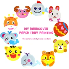 10pcs/Pack Paper Plate Art Kit, DIY Animal Art Supply Projects, Creative Activity, Classroom & Party Favor, Bulk Birthday Christmas Game Crafts, Easter Gift, Some Parts Sent Randomly