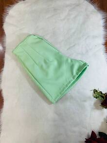 Women Shorts - Mint Green - View 3