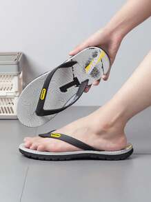 QuickSurf Men's Flip-Flops, Quick-Dry, Anti-Slip, Wear-Resistant, Beach Slippers - Grey - View 4