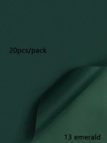 20 Stück einfarbige matte Brotblumen Verpackungspapiere, dick, wasserbeständig, Blumenstrauß Geschenkpapier, koreanisches Geschenkpapier für den Valentinstag