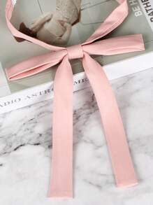 1pc Simple No-Tie Solid Color JK Necktie, Collar Rope, Suitable For Long-Hemmed Shirt Accessory, School Uniform, Sailor Collar Ribbon, Daily Wear And Holiday Gift Valentine's Day Valentines