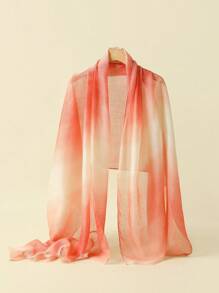 1pc Women Ombre Elegant High-Quality Long Scarf, Suitable For Dates And Outings - Multicolor - View 13