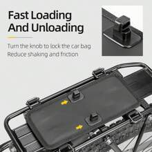 ROCKBROS 30L Bike Panniers Bags For Bicycles Rear Rack Pannier Bag Waterproof Bicycle Pannier With Rain Cover - Black - View 4