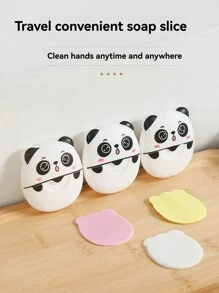 50 piezas de Escamas de Jabón Portátil - Ideal para viajar y lavarse las manos de forma fácil - Blanco y Negro - Ver 5