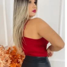 CHEERFLOR Women Bodysuits - Burgundy - View 2