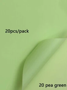 20 Stück einfarbige matte Brotblumen Verpackungspapiere, dick, wasserbeständig, Blumenstrauß Geschenkpapier, koreanisches Geschenkpapier für den Valentinstag