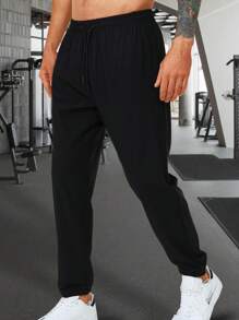 SHANYING Freund-Stil Herren sportliche, leichte, atmungsaktive und schnelltrocknende 3/4 Hose mit verstellbarem Zugband-Bund, perfekt für Laufen, Fitness, Training, Outdoor Wandern & Radfahren