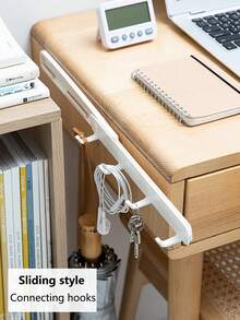 Soporte de pared autoadhesivo con ganchos para llaves, sin daños, para gabinete de cocina, baño, paquete de múltiples ganchos - Multicolor - Ver 4