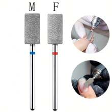 Nail Drill Bit, Shank Flat Top Barrel Shape Electric Nail File For Cuticle Cleaner, Gels Nail Art, Manicure, Pedicure Salon Tool - Multicolor - View 1