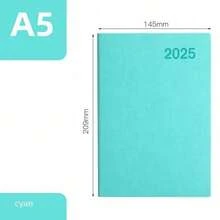 A5 Size 2025 Leather Embossed Planner With 8.26 Inch/5.7 Inch Thick Language Inner Pages, Bookmarks And Language Index, Suitable For Daily Life, Office And School, With Extra Thick Pages That Can Record Your Plan For The Whole Year - Multicolor - View 16