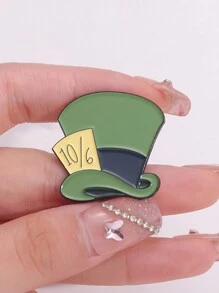 QIHOO 4 bucăți de desene animate anime film email pin pălărie magică ceașcă de ceai pâine fluture cu aripi broșă personaj de desene animate insignă rucsac rever ca cadou pentru prieteni