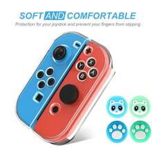 Switch Case 兼容 Switch Case 可对接，带屏幕保护膜，透明保护套，兼容 Switch 和 JoyCon 控制器，带 Switch 钢化玻璃屏幕保护膜 - 透明 - 查看 4