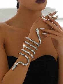 1pc Fashionable & Simple Flexible Snake Shaped Leg Chain, Can Be Wrapped And Styled Freely, Anklet