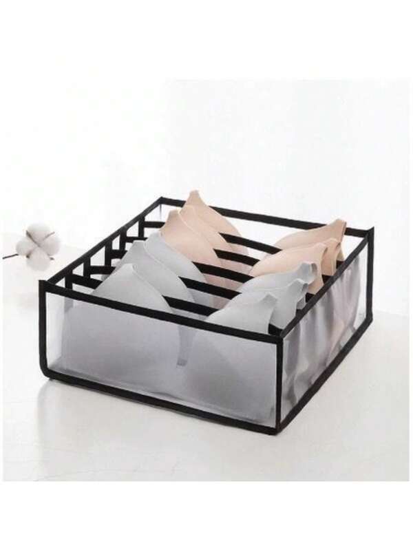 Organizador Para Sutiã Roupas 6 Espaços Para gaveta Armario Nylon Multiuso