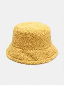 （定制）個性化刺繡徽標羊皮毛桶帽，簡約暖和的毛桶帽，適用於秋冬季，日常穿著 - 彩色 - 查看 13