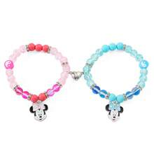 2件套卡通米奇米妮爱心磁珠手链时尚创意女士手链饰品 - mouse - 查看 1