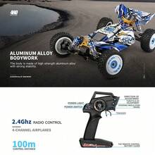 WLtoys 124017 75KM/H 4WD RC Xe Chuyên Nghiệp Xe Tải Quái Vật Tốc Độ Cao Trôi Đua Xe Ô Tô Điều Khiển Từ Xa Đồ Chơi Trẻ Em dành Cho Bé Trai - 124017-1B-2200mAh - Xem 8