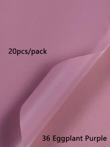 20 Stück einfarbige matte Brotblumen Verpackungspapiere, dick, wasserbeständig, Blumenstrauß Geschenkpapier, koreanisches Geschenkpapier für den Valentinstag