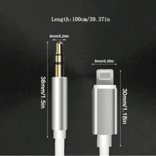 2PCS For Compatible With Iphone AUX Cord For Car, For Compatible With Iphone To 3.5mm AUX Audio Cable Auxiliary Compatible With Iphone 12/11/XS/XR/X 8 7 6 5, Home Stereo/Headphone, Support For All IOS (3.3ft 1Pack ) Aux Cord Adapter For Compatible With Iphone Iphoneusb Cable For Compatible With Iphone