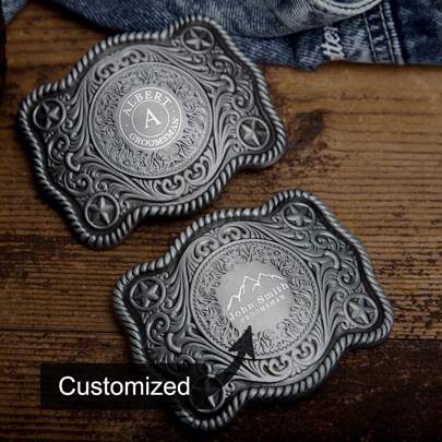 Custom Belt Buckle Personalized Men Belt Buckle Monogram Belt Buckle Vintage Belt Buckle Groomsmen Gifts For Him Cowboy Gift Boyfriend Gift