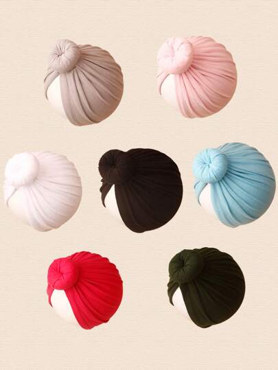 1pc Candy Colored Donut Hat For Boys And Girls, With Lining, Suitable For Everyday Wear All Seasons, 0-3 Years Old