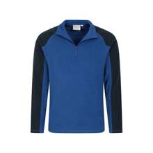 Mountain Warehouse Mens Ashbourne II Half Zip Fleece Top (Cobalt) - Royal Blue - View 4
