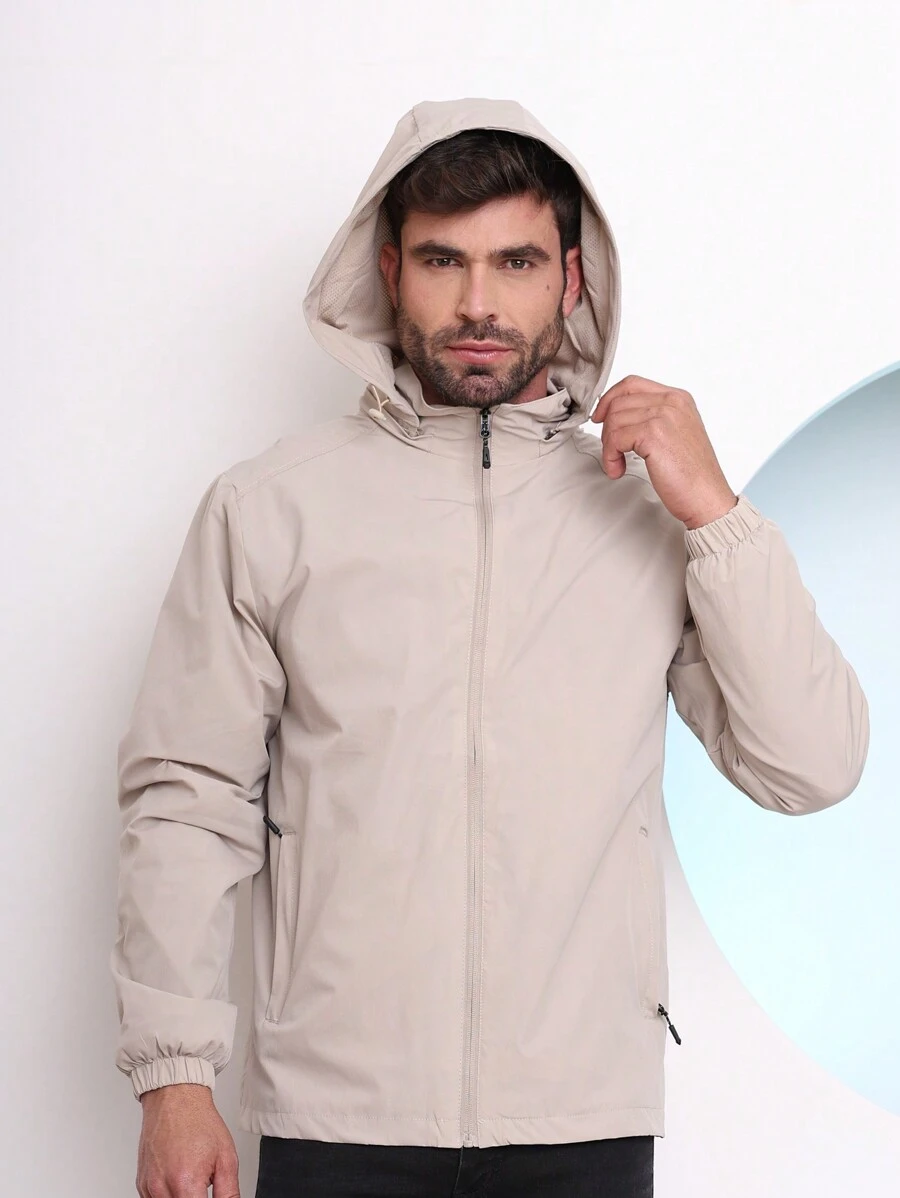 Men Jackets & Coats - Beige - View 1