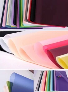 20 Stück einfarbige matte Brotblumen Verpackungspapiere, dick, wasserbeständig, Blumenstrauß Geschenkpapier, koreanisches Geschenkpapier für den Valentinstag