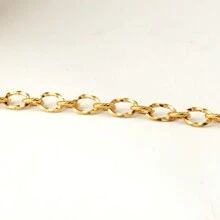 1 Meter Stainless Steel Gold Plated Screw Thread Twist Chains In Various Styles For Making Chunky Bracelet/Necklace,18K Gold Plated Hip-Hop Punk Thick Chains For Diy Jewelry Accessories Or Extension Chain - Twist Chain - View 13